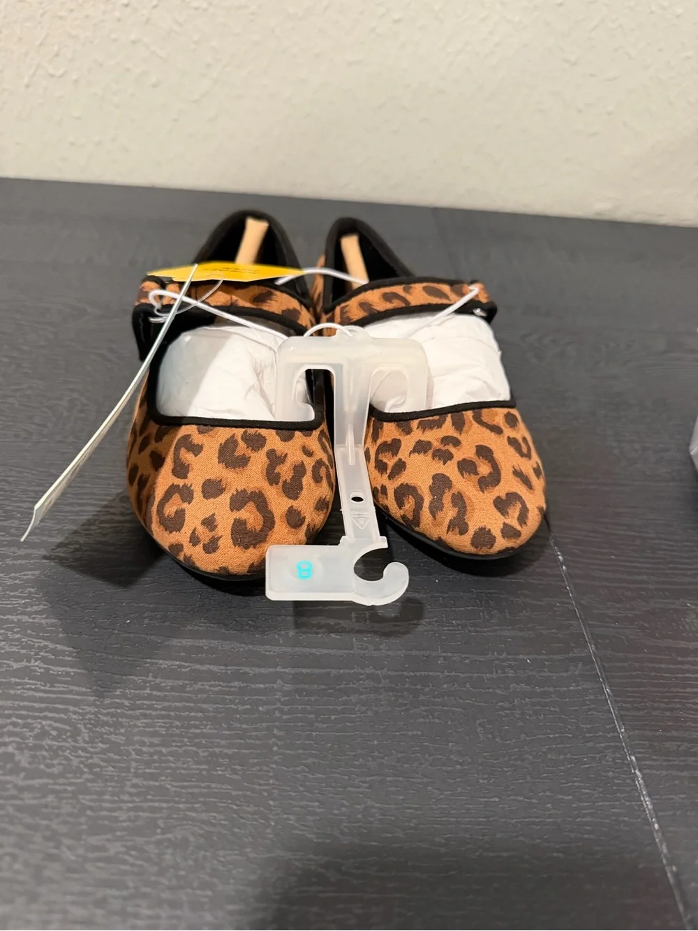 Cat & Jack Leopard Print Toddler size 8 Mary Janes - Brown & Black